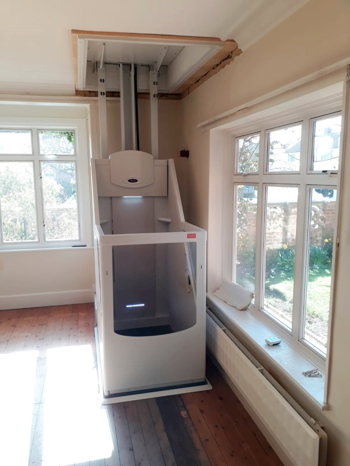 Through Floor Mobility Lift Installation