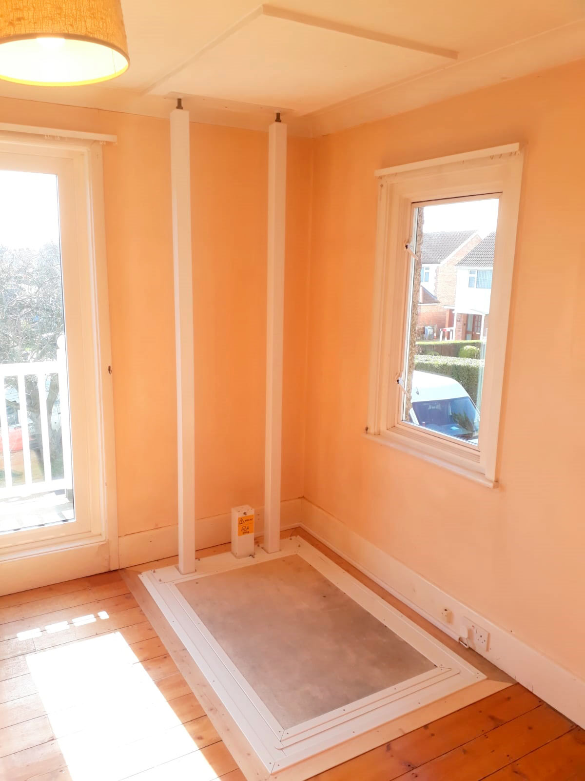 Through Floor Mobility Lift Installation