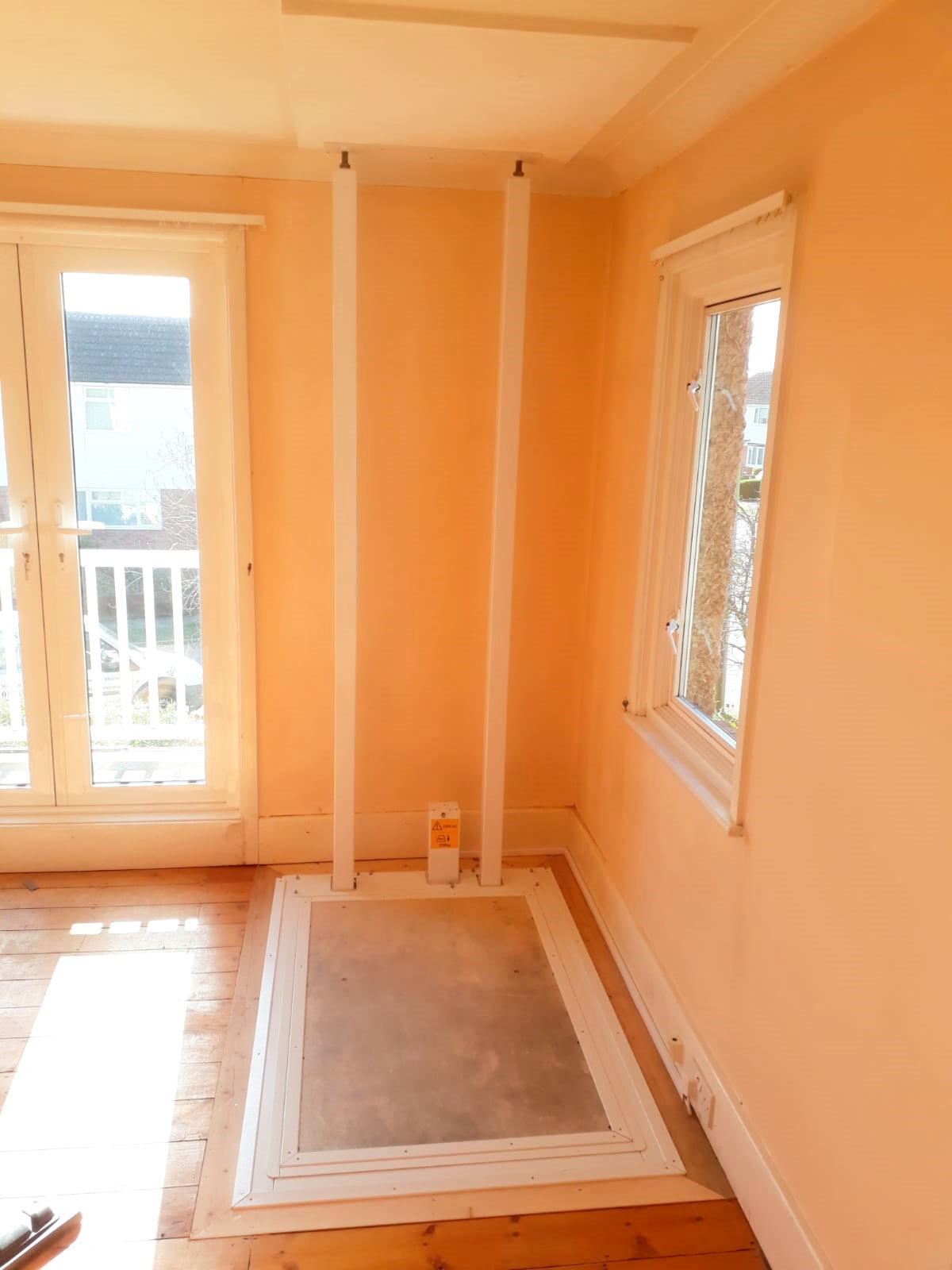 Through Floor Mobility Lift Installation